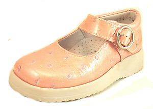 Faro B-434 - Pink/Coral Patent Mary Janes -European 24 Size 6.5