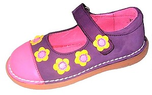 5X0611 (SALE) - Purple & Fuchsia Mary Janes