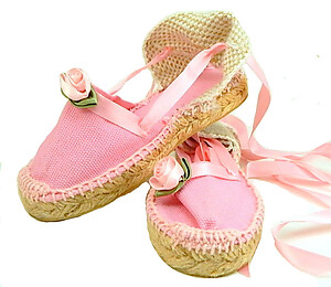 E-11 - Pink Espadrilles with Roses