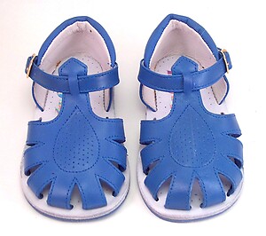 440 - Baby/Toddler Blue Leather Sandals