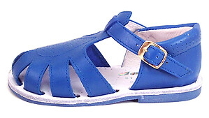440 - Baby/Toddler Blue Leather Sandals