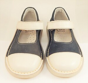 FARO 5F3160 - Navy & Cream Mary Janes - Euro 24 Size 7