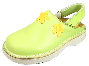 FARO 5H0411 - Lime Flower Clogs - Euro 26 Size 9