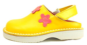 FARO 5H0411 - Yellow & Fuschia Clogs - Euro 24 Size 7