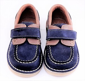 FARO 5H0520 - Navy/Brown Boat Shoes - Euro 24 Size 7
