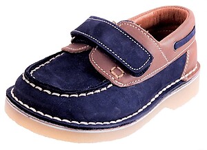 FARO 5H0520 - Navy/Brown Boat Shoes - Euro 24 Size 7