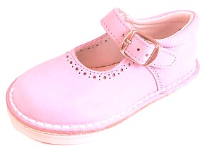 5J0110 - Pink Stitchdown Mary Janes