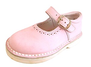5J0110 - Pink Stitchdown Mary Janes