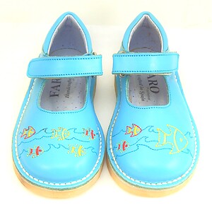 FARO 5S2611 - Turquoise Fish Mary Janes - Euro 24 Size 7
