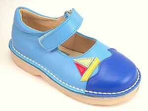 FARO 5S2711 - Turquoise Sailboat Mary Janes - Euro 24 Size 7