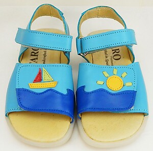 FARO 6S4886 - Turquoise Sailboat Sandals - Euro 24 Size 7