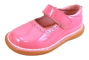 5T0310 - Fuchsia Patent Mary Janes - Euro 24 Size 7
