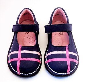 FARO 5T0611 - Navy & Pink Mary Janes