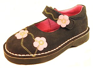 FARO 5T0911 - Black & Pink Mary Janes - Euro 24 Size 7