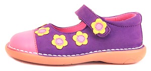 Purple & Fuchsia Mary Janes