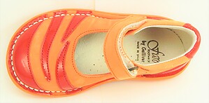 FARO 5X0711 - Orange Zebra Mary Janes - Euro 24 Size 7