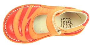 FARO 5X0711 - Orange Zebra Mary Janes - Euro 24 Size 7