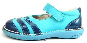 FARO 5X0711 - Turquoise Zebra Shoes - Euro 24 Size 7