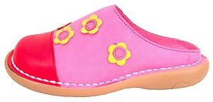 Red Fuchsia Flower Clogs