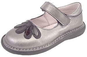 5Z7411 - Silver Gray Mary Janes