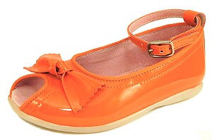 FARO 6F7416 - Orange Patent Ankle Straps - Euro 25 Size 8