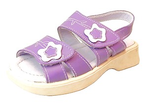 FARO 6J0110 - Purple Flower Sandals - Euro 25 Size 8