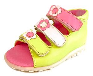 FARO 6U2237 - Lime High Top Sandals - Euro 20 Size