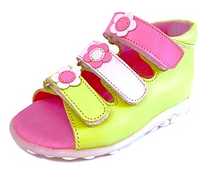 FARO 6U2237 - Lime High Top Sandals - Euro 20 Size