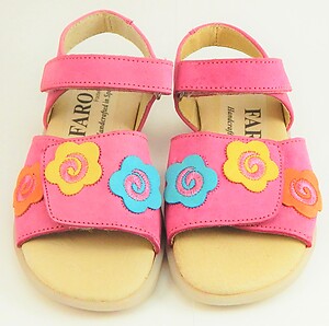 FARO 6U2886 - Fuschia Nubuck Sandals - Euro 24 Size 7