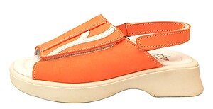 FARO 6Y0886 - Orange Slide Sandals - Euro 24 Size 8