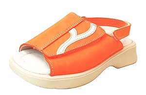FARO 6Y0886 - Orange Slide Sandals - Euro 24 Size 8