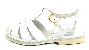 8064 - White Fisherman Sandals - Euro 23 Size 6.5