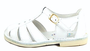 B-8064 - White Heart Fisherman Sandals