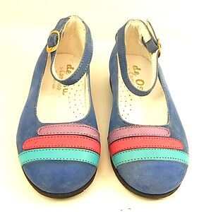 A-1020 - Blue Ankle Straps - Euro 23 Size 6.5