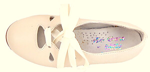 A-1123 - Ivory Ghillie Dress Shoes