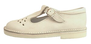 A-1154 P (Sale) - Ivory Nubuck T-Straps