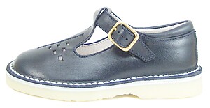 A-1154 - Navy Blue T-Straps