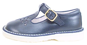 A-1154 - Navy Blue T-Straps