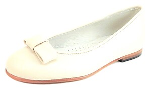 A-1182 L - Ivory Ballet Flats - Euro 28 Size 11