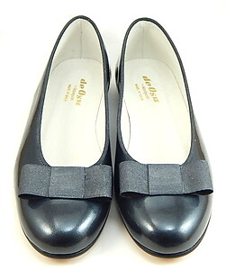 A-1182 - Silver Patent Ballet Flats - Euro 32 Size 1