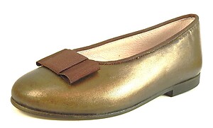 A-1182 - Brown Metallic Ballet Flats
