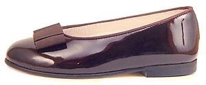 A-1182 - Brown Patent Ballet Flats