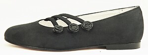 A-1183 - Black Dress Ballet Flats