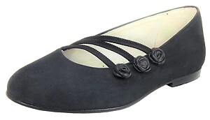 A-1183 - Black Dress Ballet Flats