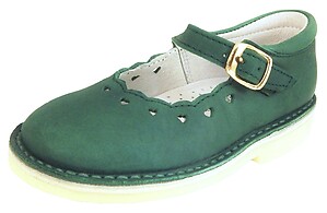 A-1235 - Forest Green Mary Janes