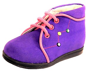 A-486 - Purple Nubuck Boots