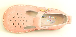 A-404 - Pink Nubuck T-Straps - Euro 23 Size 6-6.5