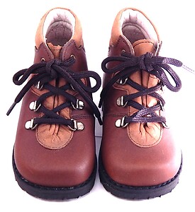 A-491 - Brown Hiker Boots - Euro 20 Size 4-4.5
