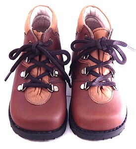 A-491 - Brown Hiker Boots - Euro 20 Size 4-4.5