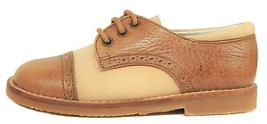 A-5058 - Tan Cap Toe Oxfords - Euro 24 Size 8